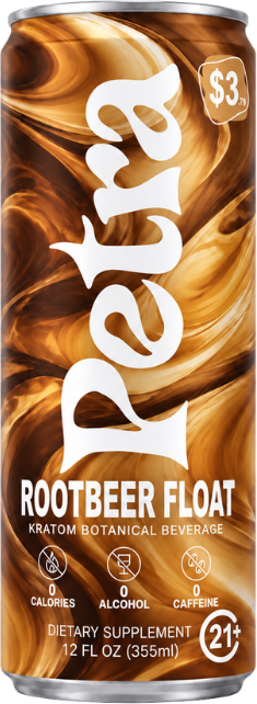 Petra Rootbeer Float, 12oz can